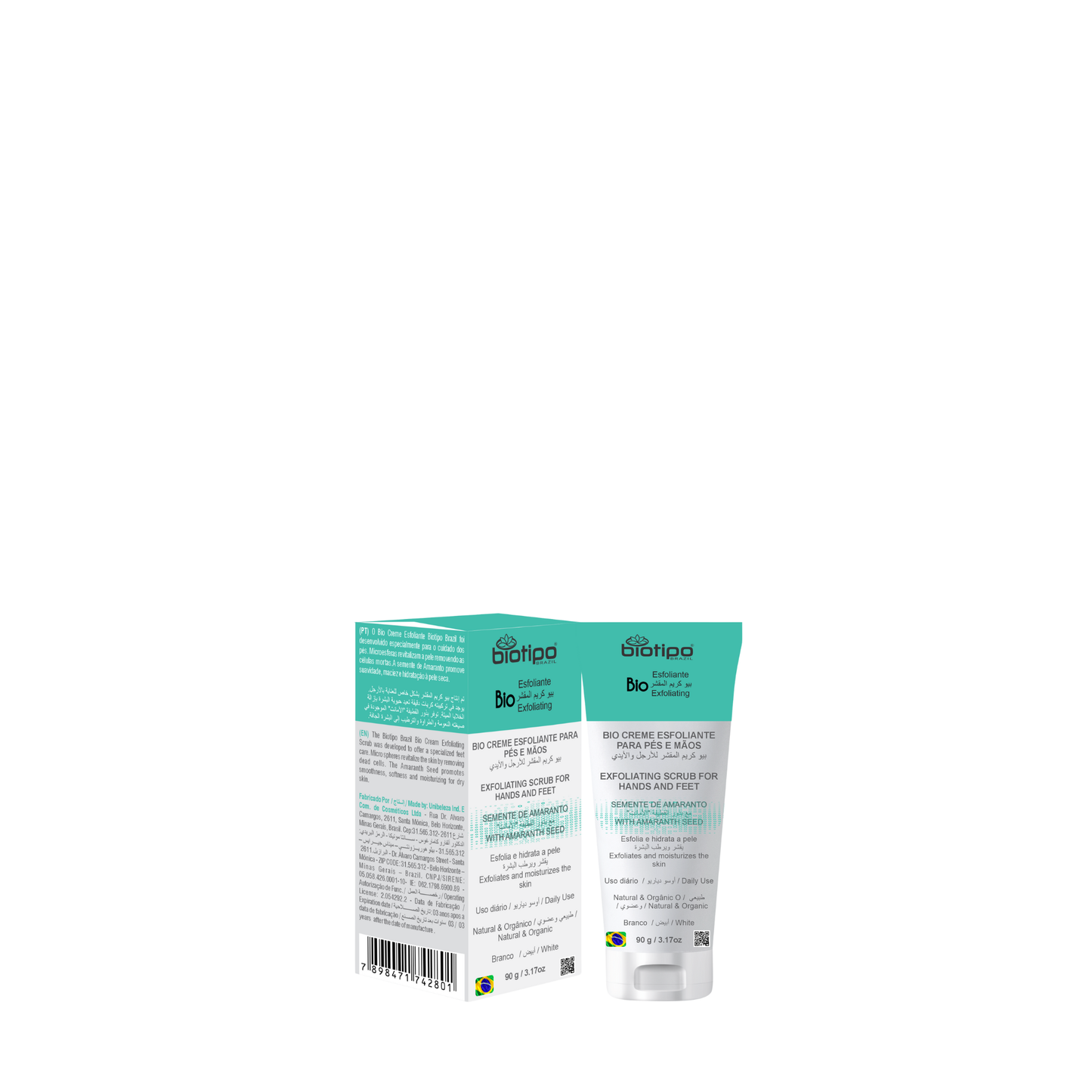 Esfoliante Bio Creme para Pés e Mãos 90g