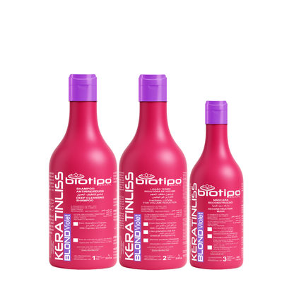 Kit Keratinliss Profissional Cabelos Loiros - 03 produtos