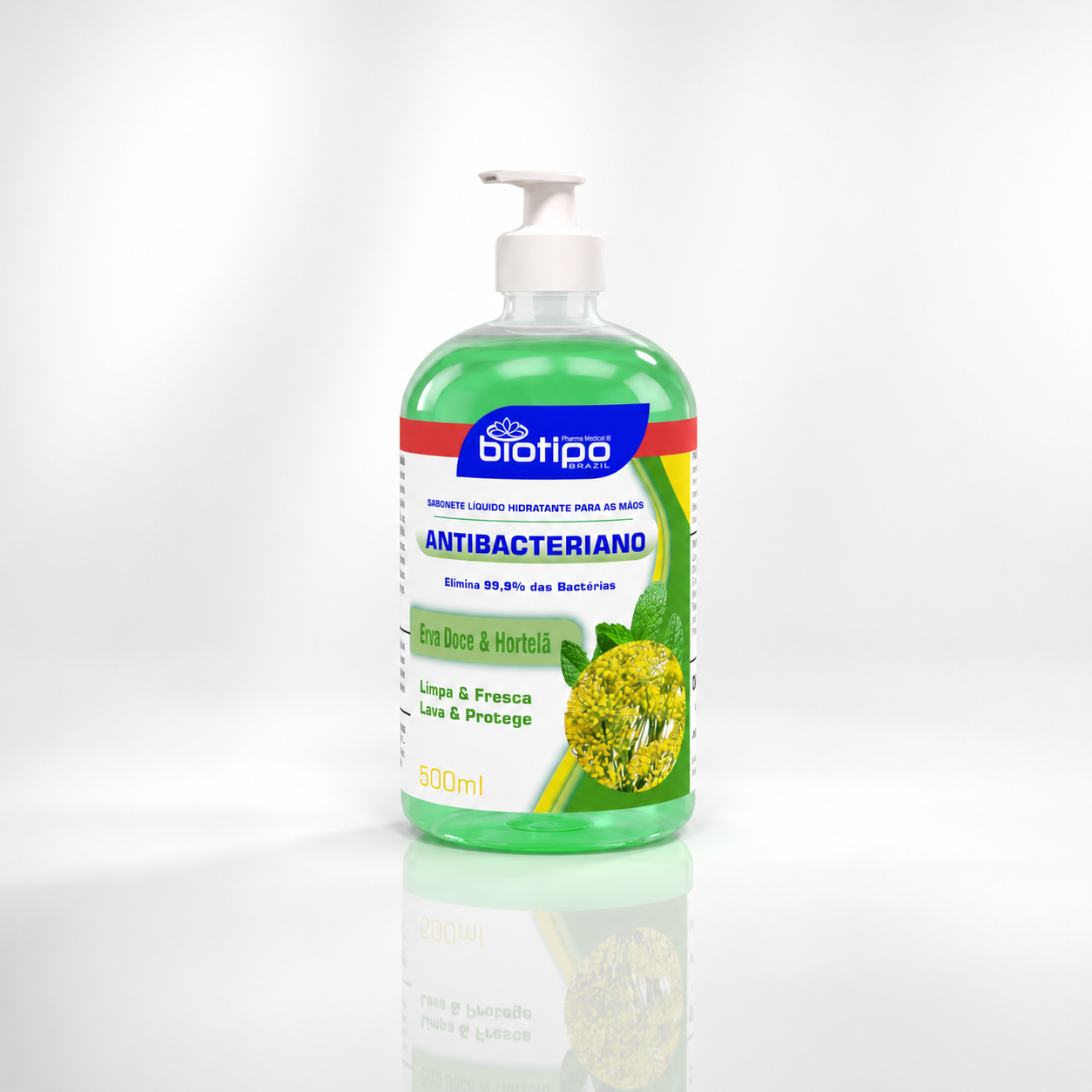 Sabonete Antibacteriano - Erva Doce e Hortelã 500ml