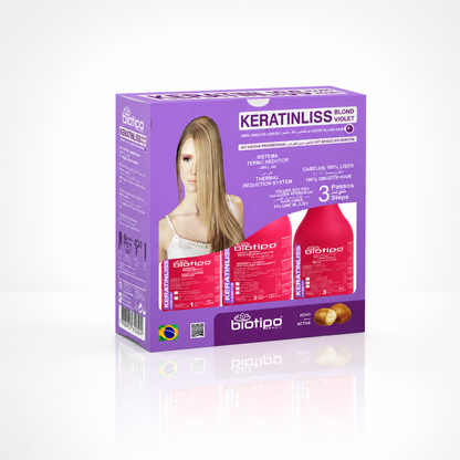 Keratinliss Progressive Treatment Kit for Blonde Hair - 3 products