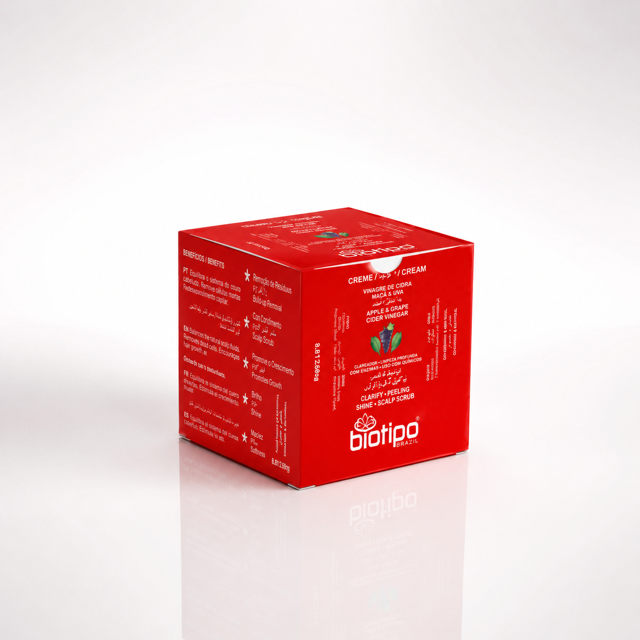 Creme Esfoliante Capilar Vinagre de Maçã & Uva 250g