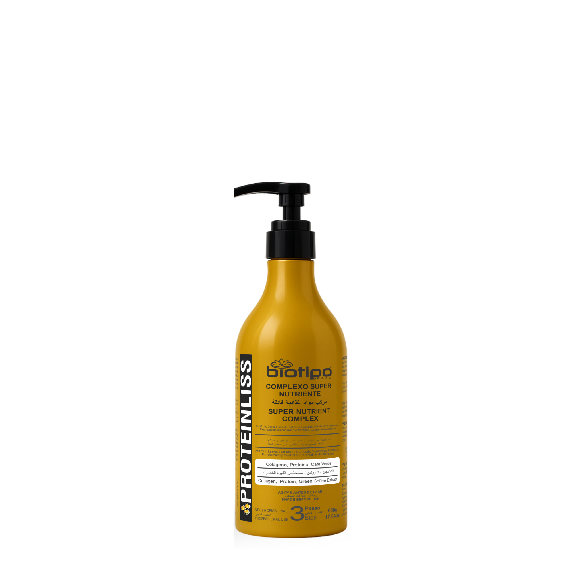 Progressiva Proteinliss Biotipo Brazil 100% Liso Profissional 03 Passos
