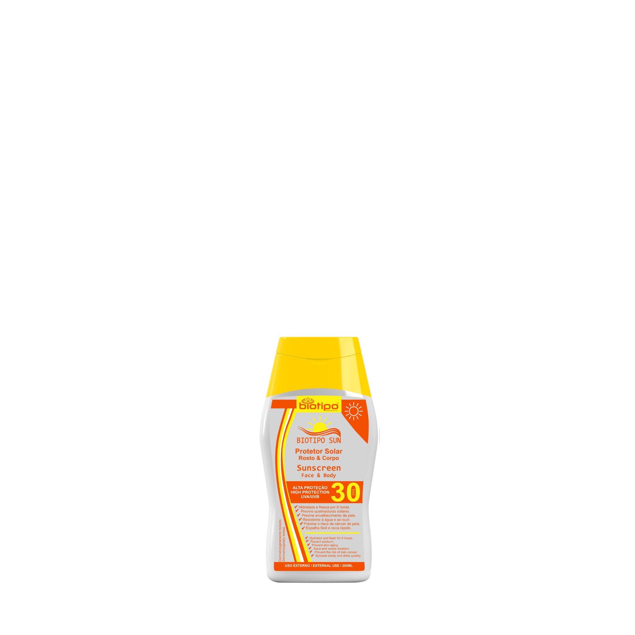 Protetor Solar FPS30 200ml - Rosto e Corpo