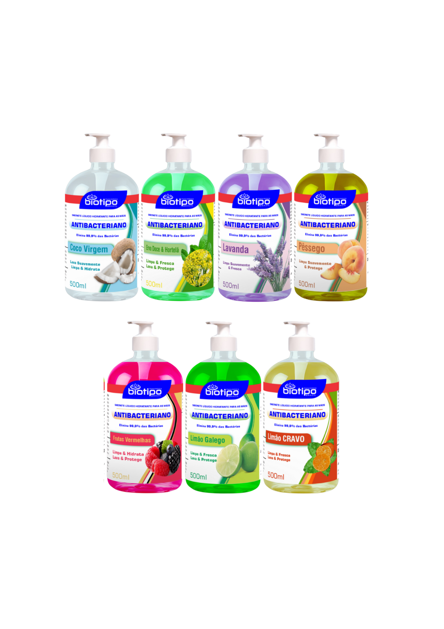 Sabonete Antibacteriano - Atacado 12 Unidades 500ml